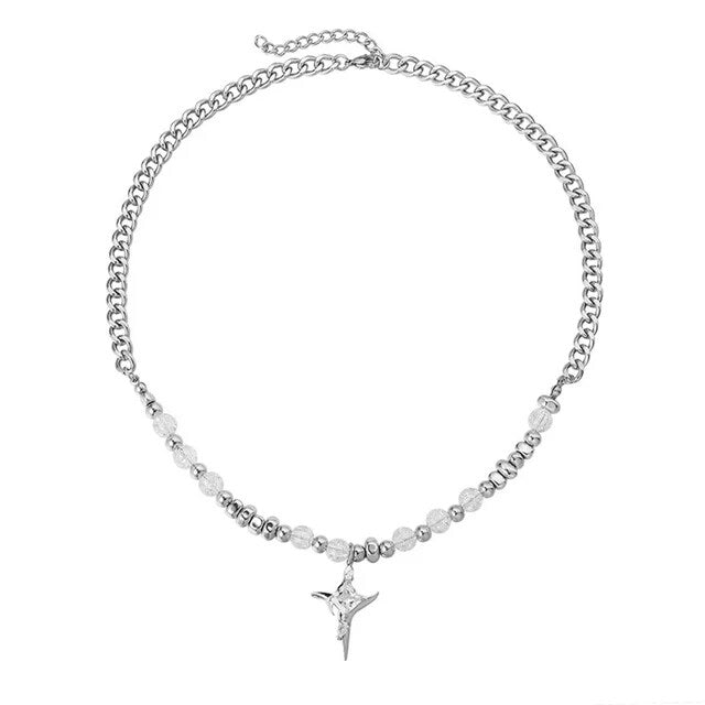 Celestial Eternity Glass Pearl Necklace