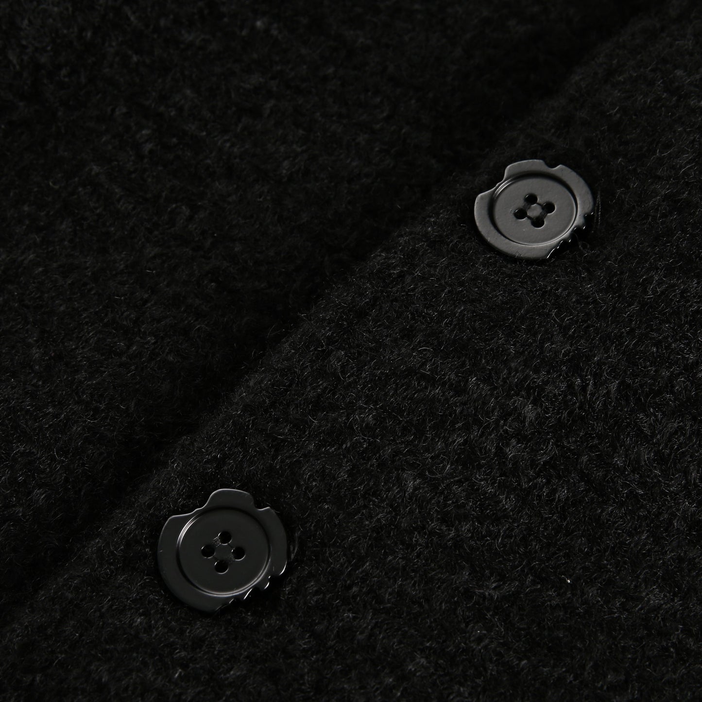 Black Urban Oversized Wool Coat