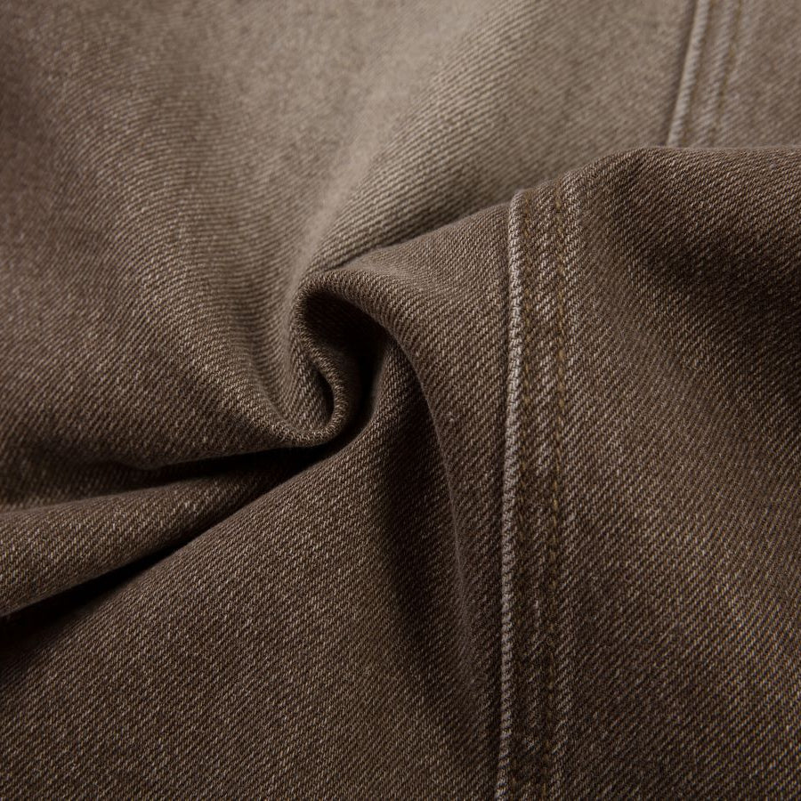 Brown Wash Cargo Barrel Jeans