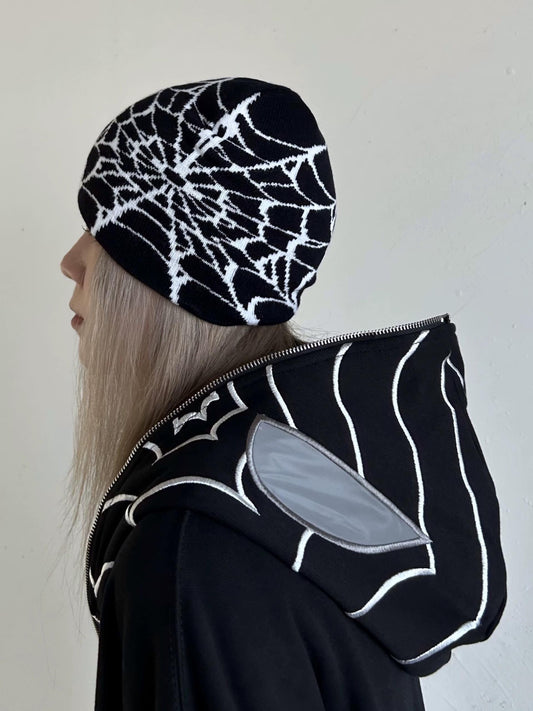 Spider Web Knit Beanie