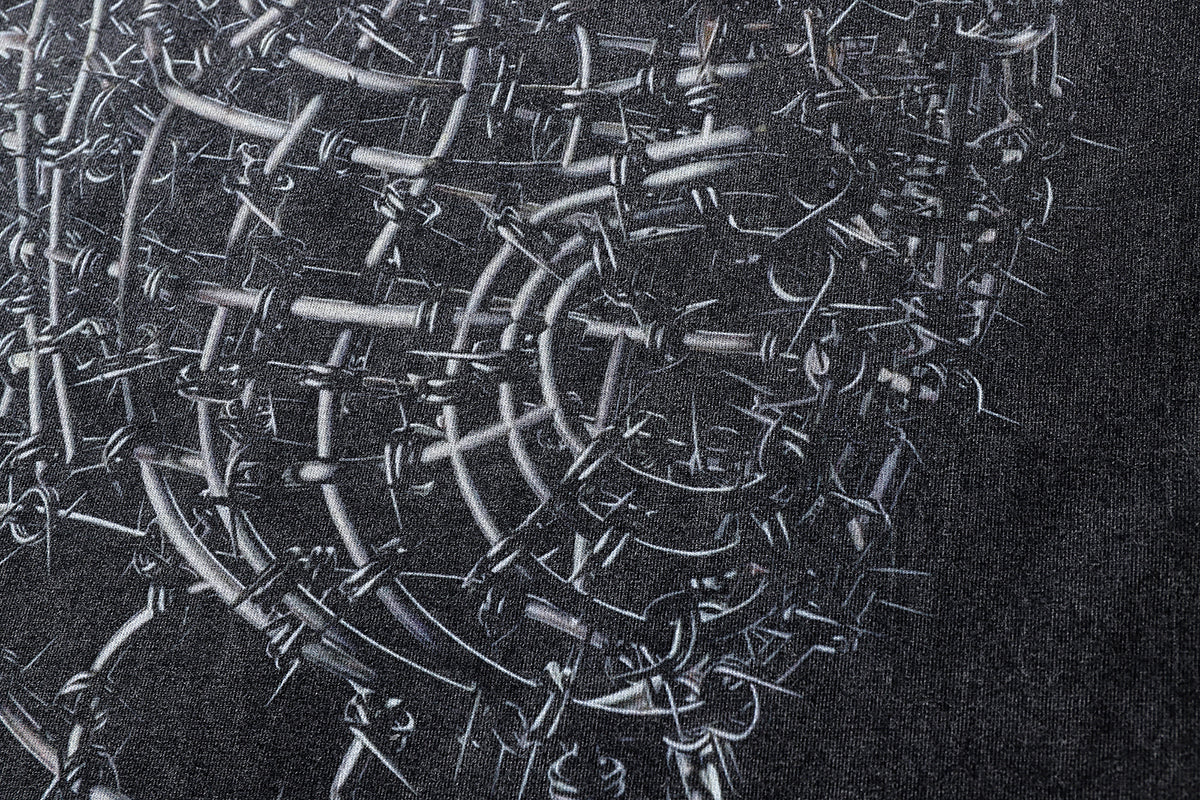 Barbed Mask T-shirt | Black Print T-shirts