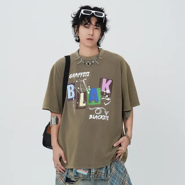 BLACKE78 Graffitied T-shirt | Trending Latest T-shirts Designs | H0NEYBEAR