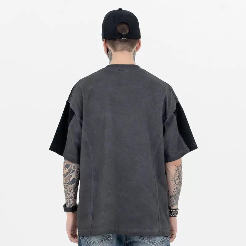 Model Wearing Static Contour T-shirt - h0neybear