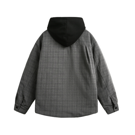 Minimalist Hoodie Point Over Jacket
