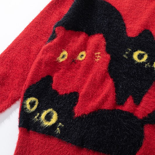 Kitty Crew Sweater - h0neybear
