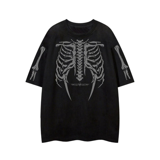 Relic Skeleton Print T-shirt - h0neybear
