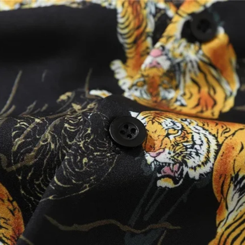 Tiger Print Shirt | Trendy Hawaiian Shirts