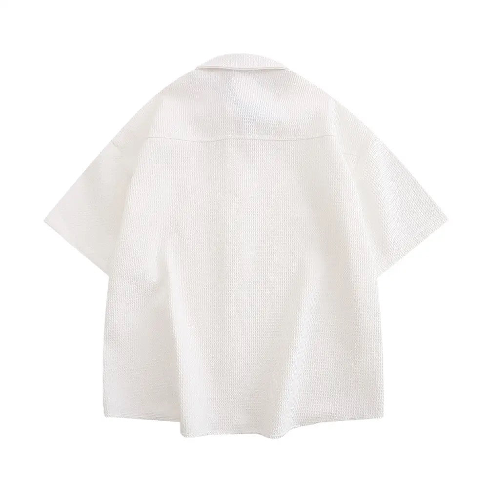 Chained Elegance Waffle Shirt