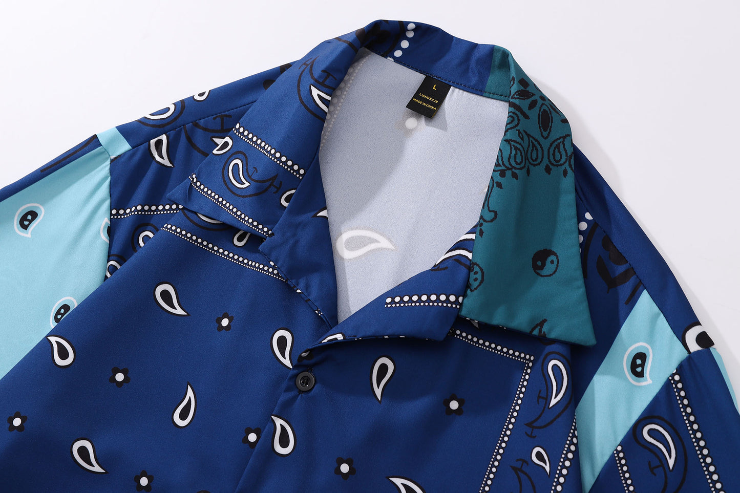 h0neybear - Blue Paisley Shirt | Trendy Hawaiian Shirts