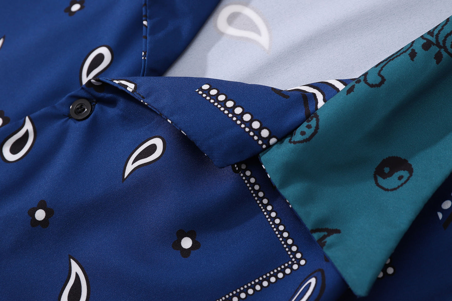 h0neybear - Blue Paisley Shirt | Trendy Hawaiian Shirts