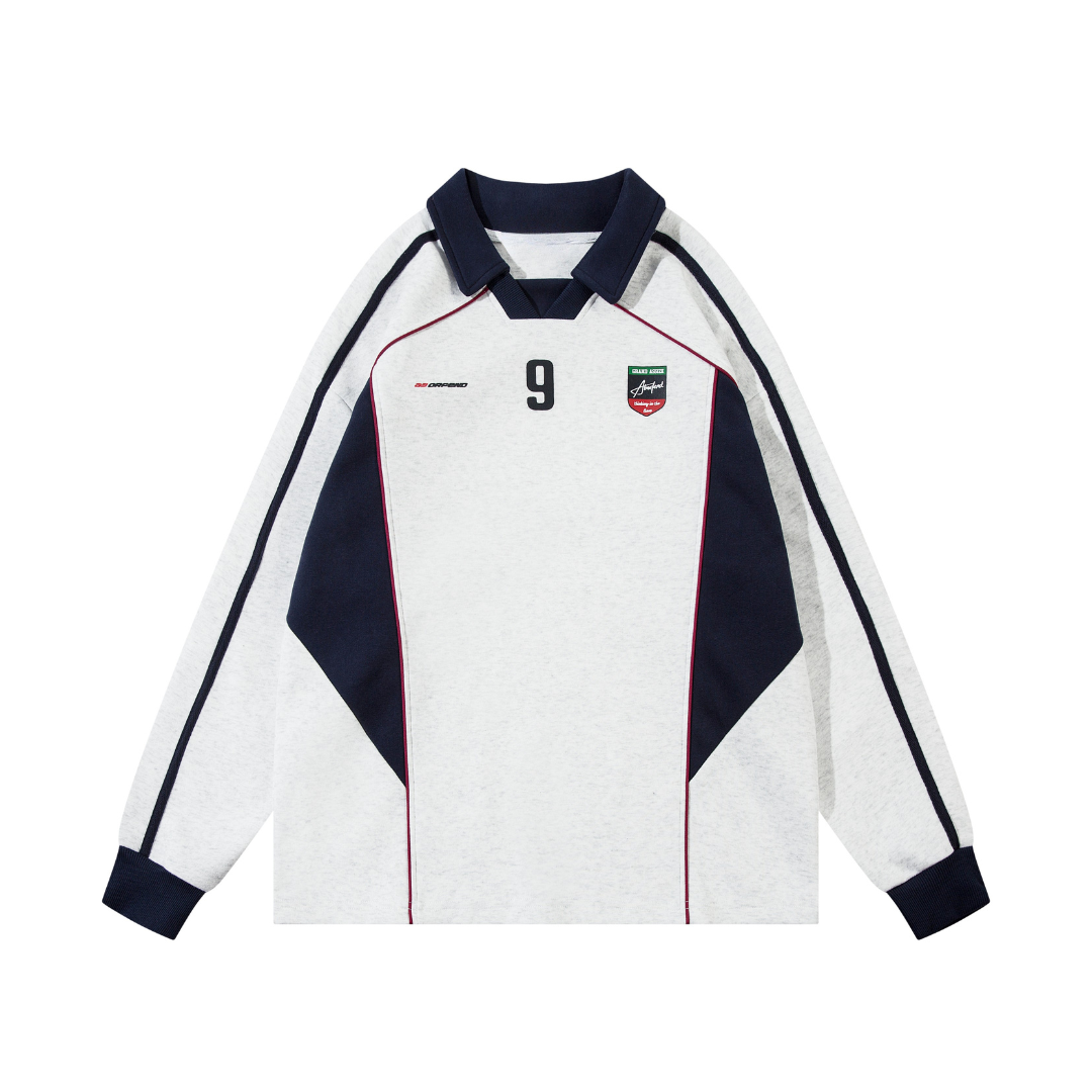 Retro Revival Team 9 Long Sleeve Jersey - h0neybear aka honeybear clothing