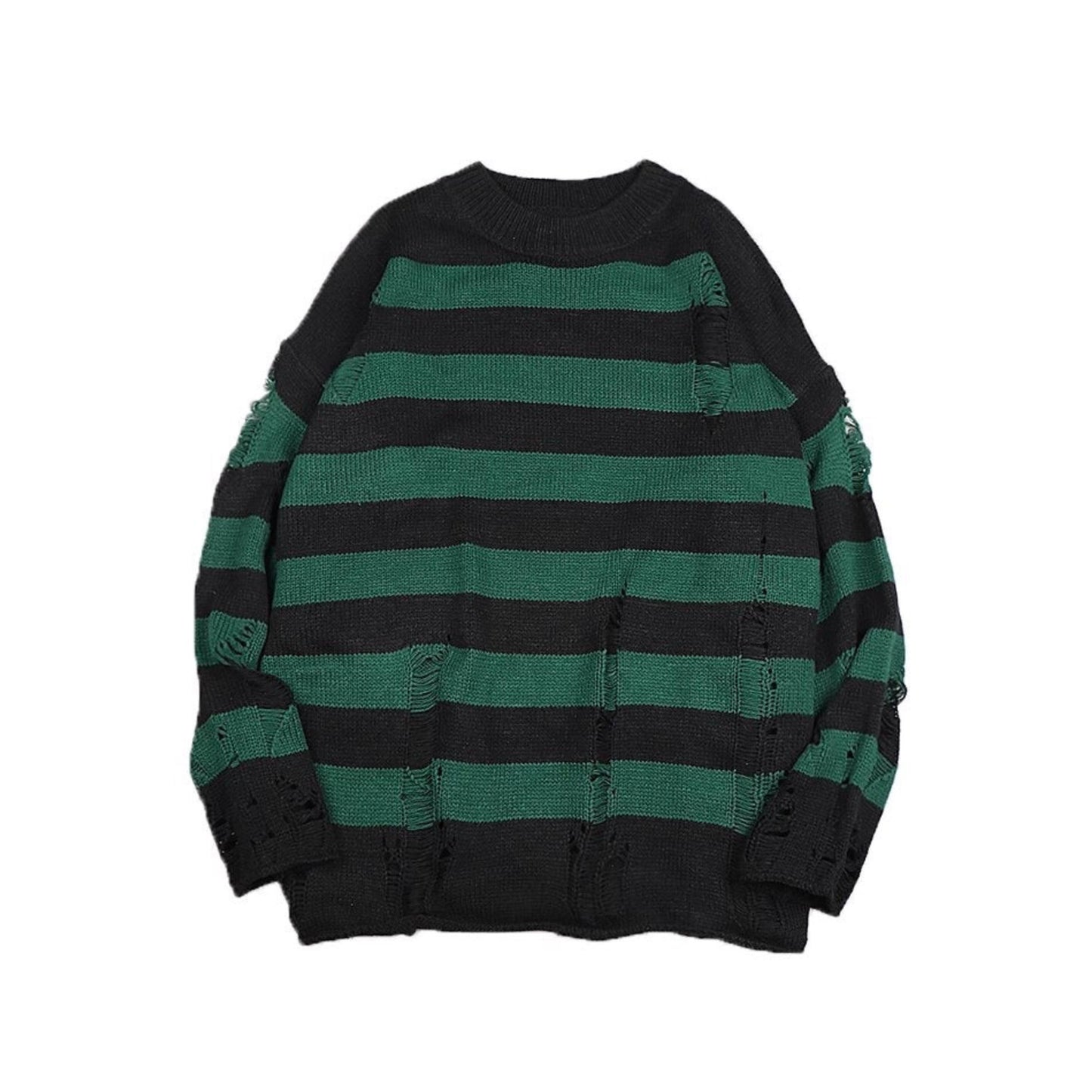 Stripe Ripped Sweater