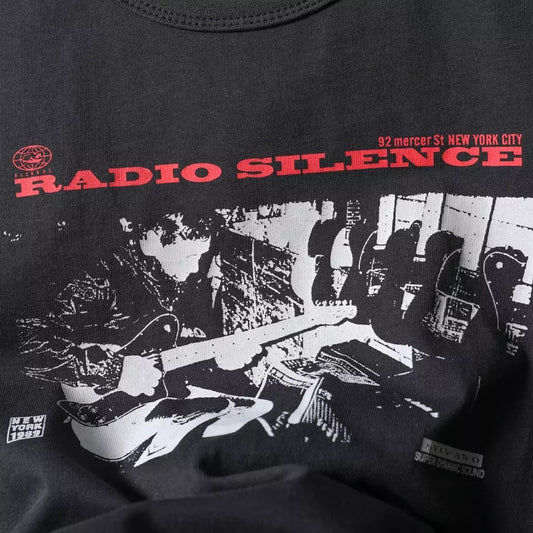 Retro Radio Silence Crop T-Shirt