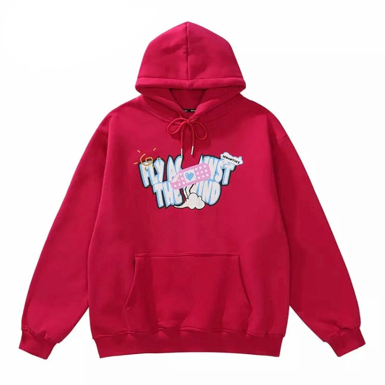 "Fly Against The Wind" Hoodie - Red