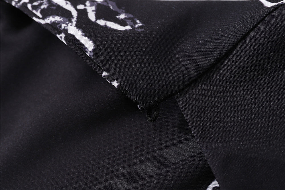 Black Snake Skeleton Shirt | Cotton Shirt | H0neybear