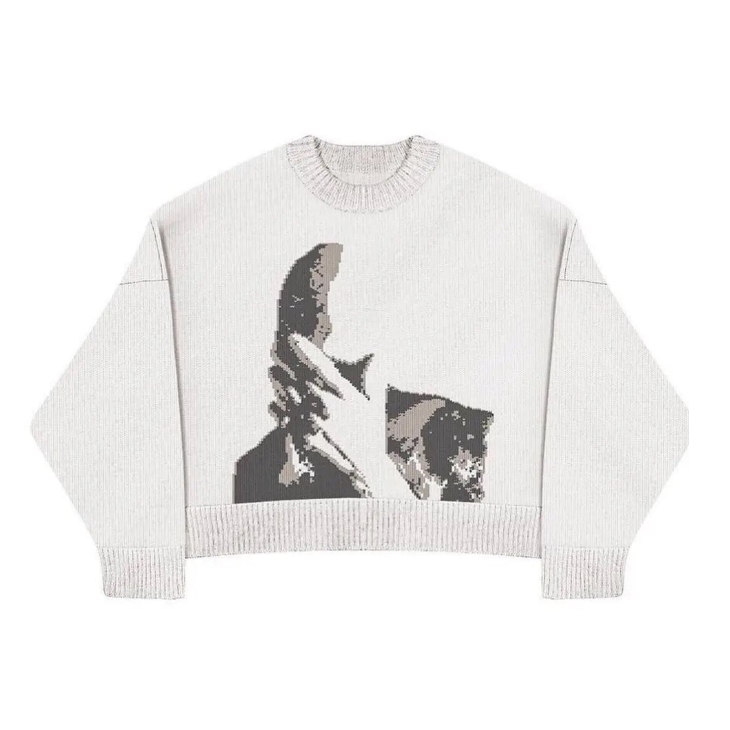 Blonde Art Print Sweater