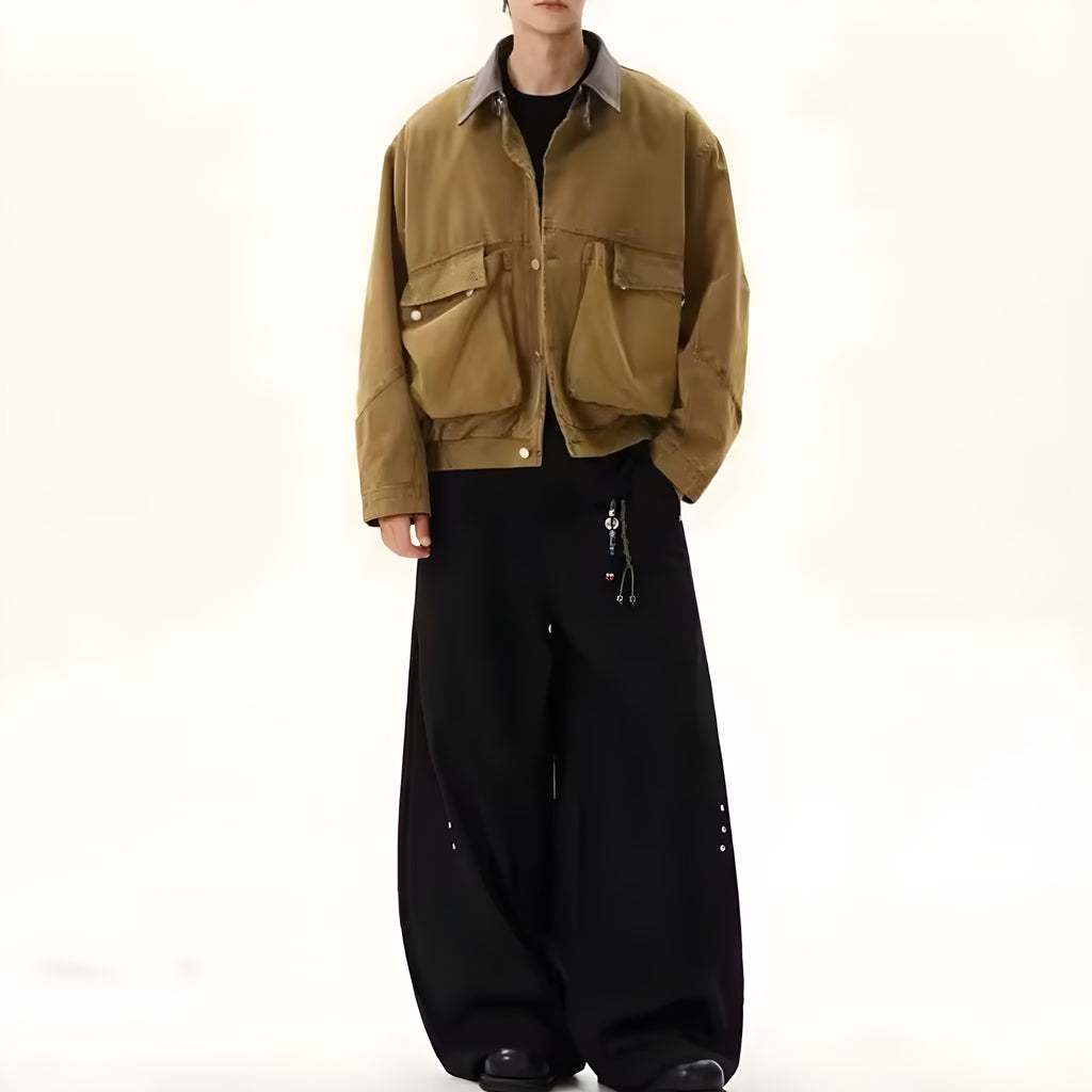 Buckle Collar Utility Jacket