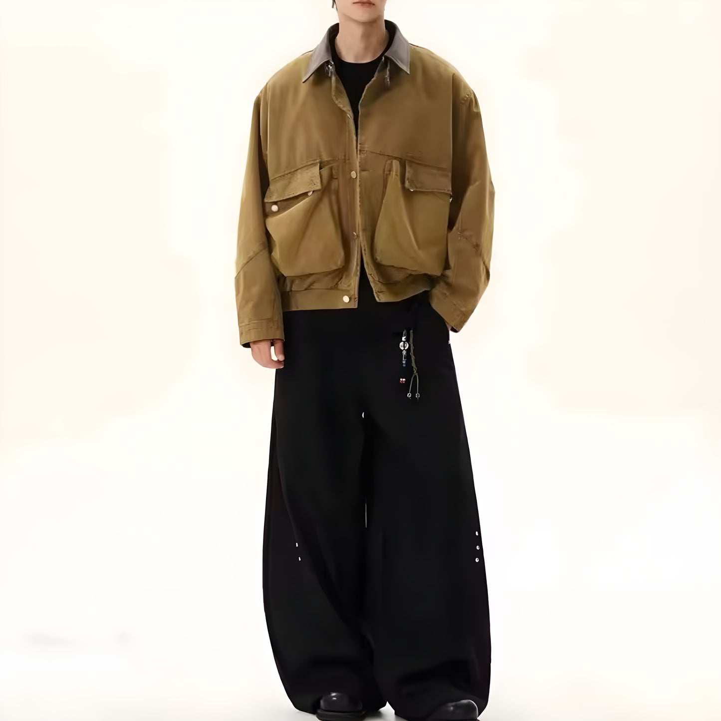 Buckle Collar Utility Jacket