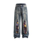 Flora Patch Work Jeans