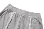 Spliced Button Patchwork Pants | Unisex Straight Leg Sweatpants | h0neybear