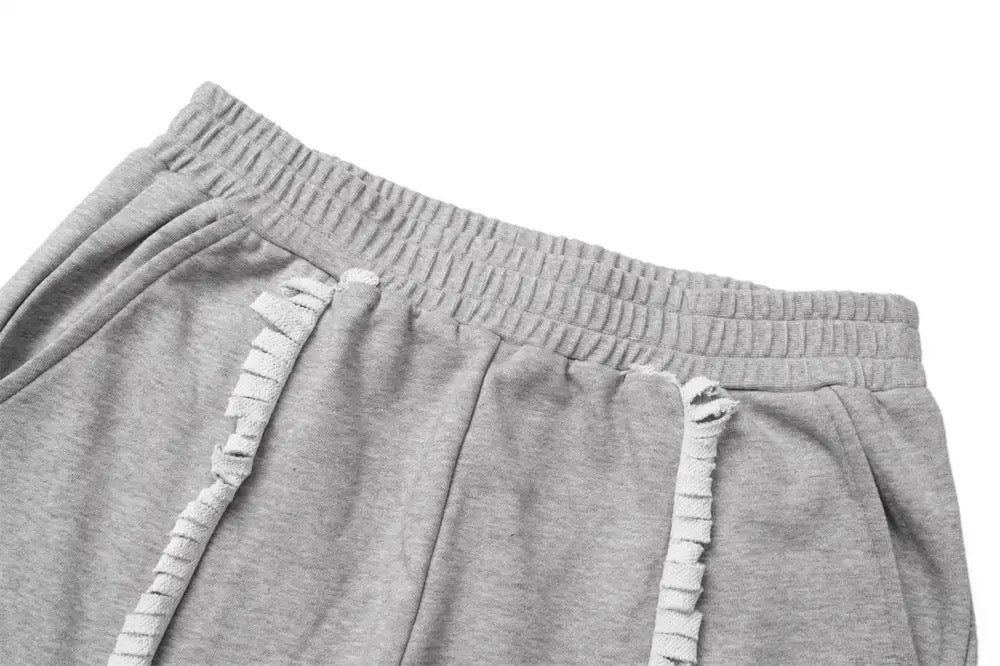 Spliced Button Patchwork Pants | Unisex Straight Leg Sweatpants | h0neybear