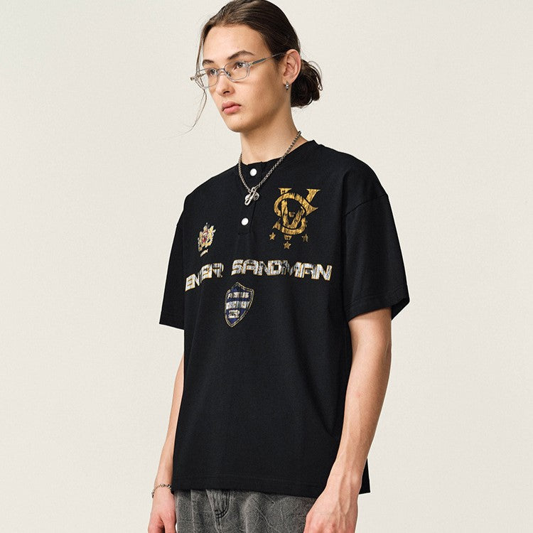 Royal Sandman Henley T-shirt - h0neybear