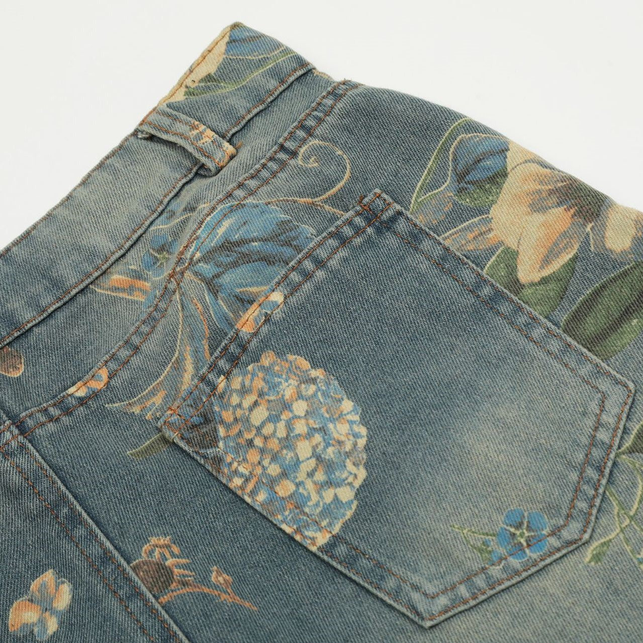 Floral Serenity Jean Pants - h0neybear