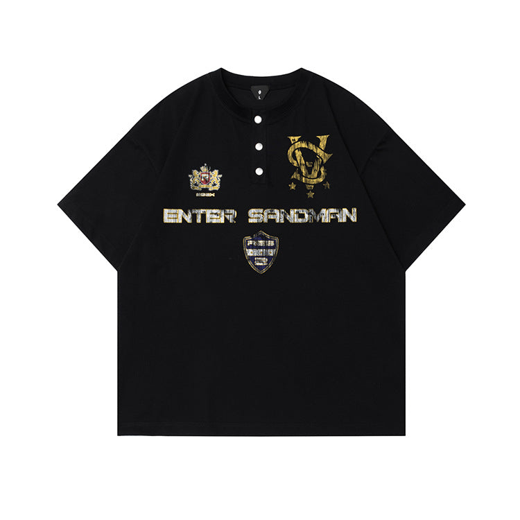 Royal Sandman Henley T-shirt - h0neybear