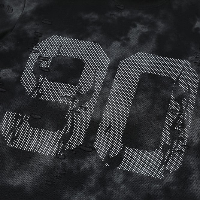 Faded Digit Graphic T-shirt - h0neybear