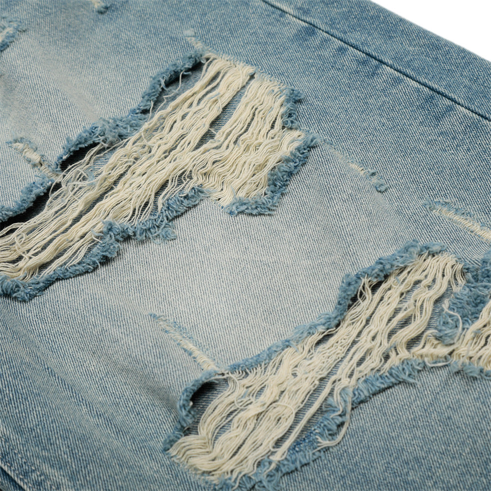 Ravage Ripped Denim Shorts - h0neybear