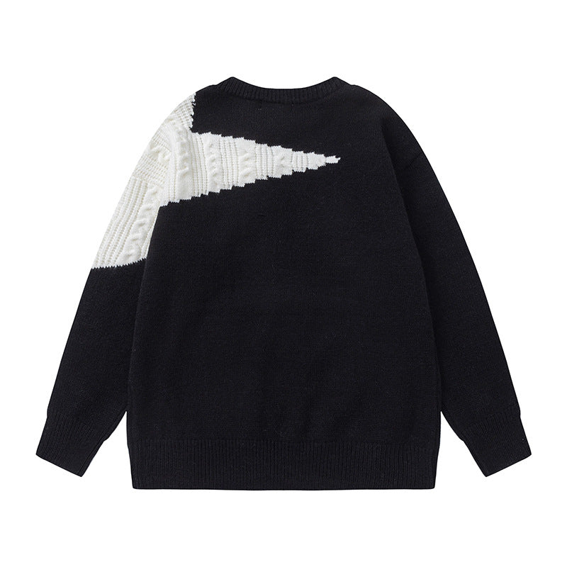 Retro Star Knitted Sweater