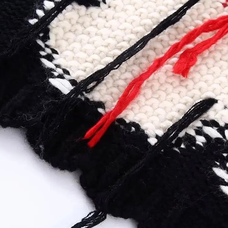 Red Heart Flower Knitted Vest | Crochet Vest Top | h0neybear