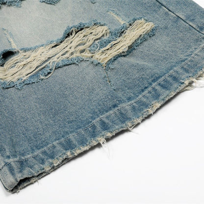 Ravage Ripped Denim Shorts - h0neybear