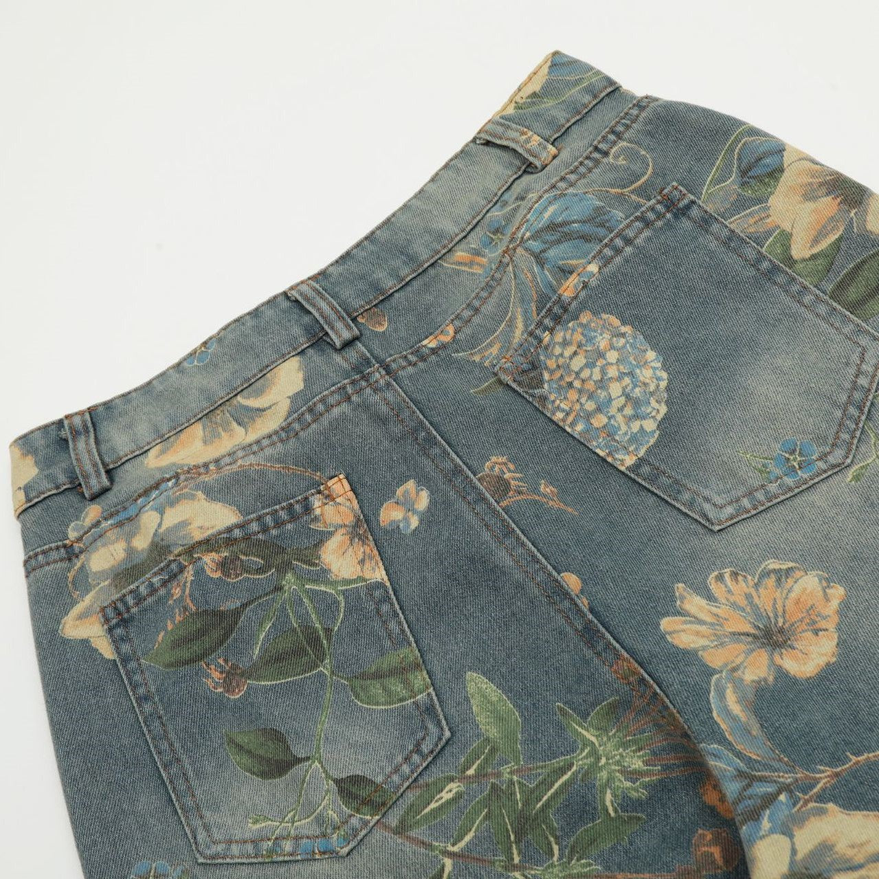 Floral Serenity Jean Pants - h0neybear