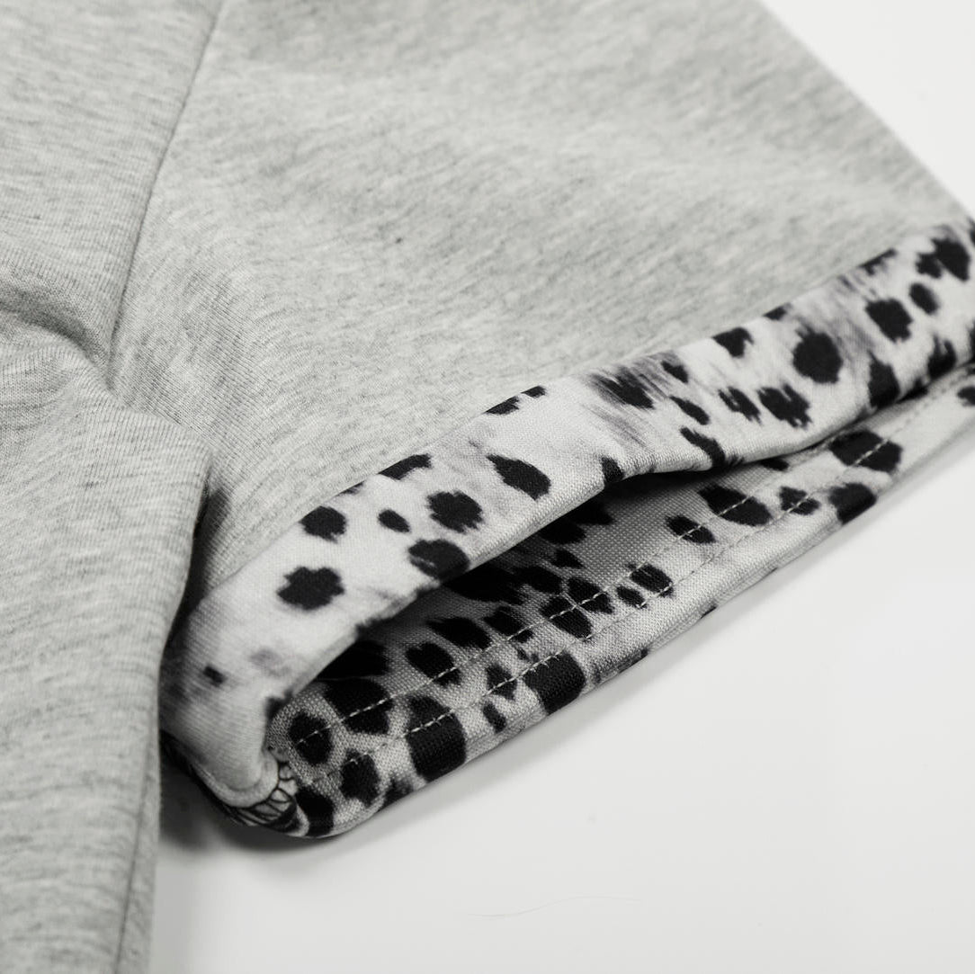 The Arctic Leopard Zip Polo T-Shirt