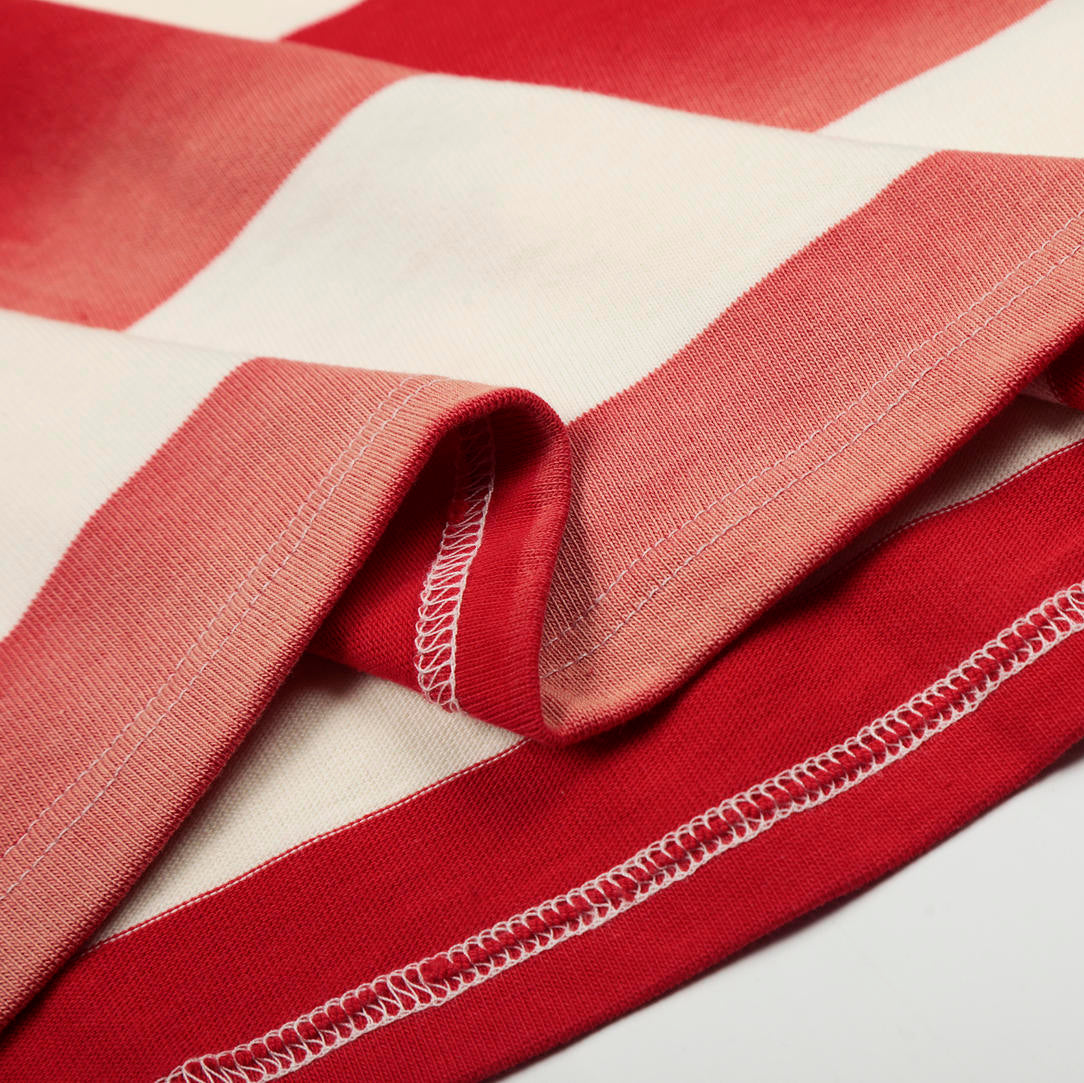 Oxford Stripe Long Sleeve Polo