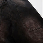 Tectonic Paneled Wide-Leg Jeans