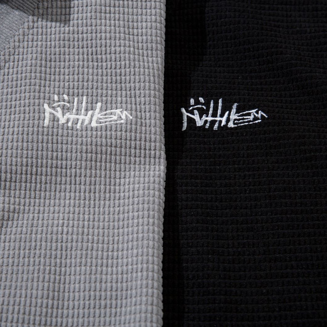 Ribbed V-Neck with Stripe T-shirt