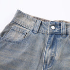 Star Patched Camo Baggy Jeans