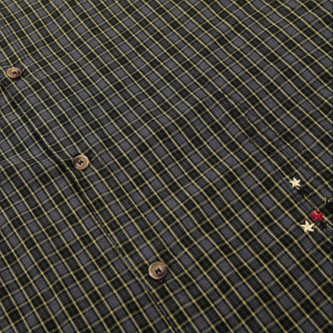 Emberline Distressed Plaid Shirt