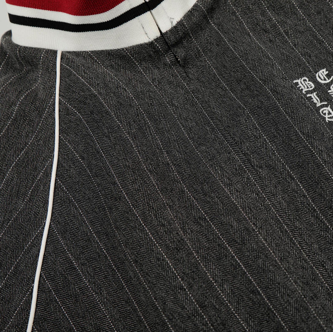 Varsity Pinstripe Track Jacket