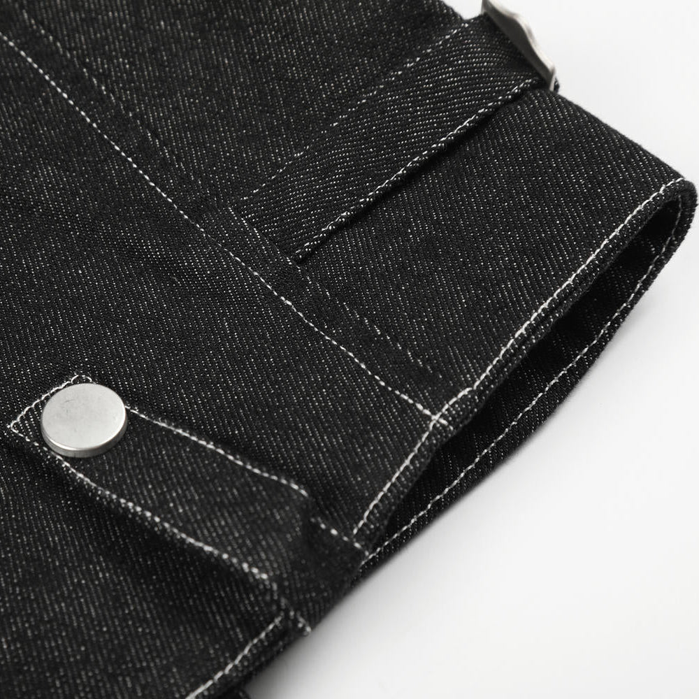 Circuit Contrast-Stitch Biker Jacket