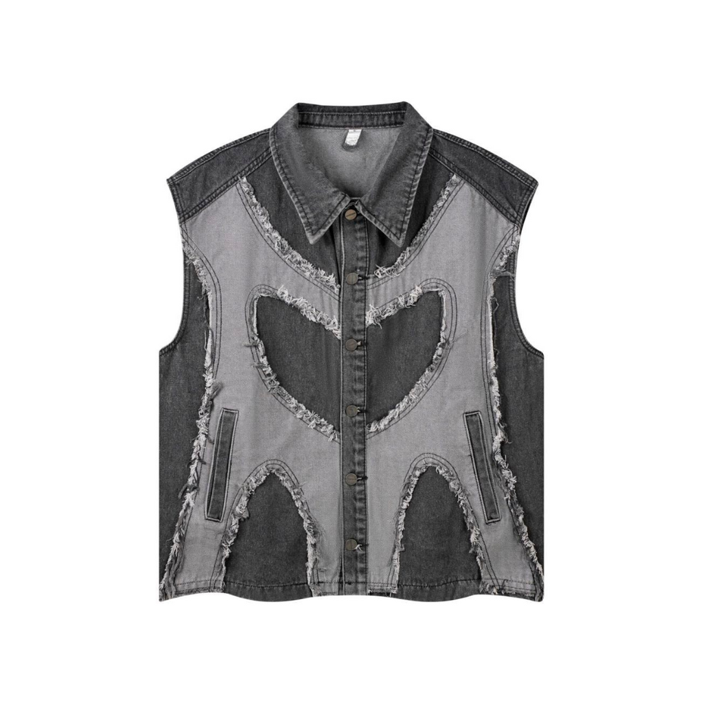 Shredded Core Denim Vest