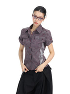 Ravenfield Plaid Shirt Top