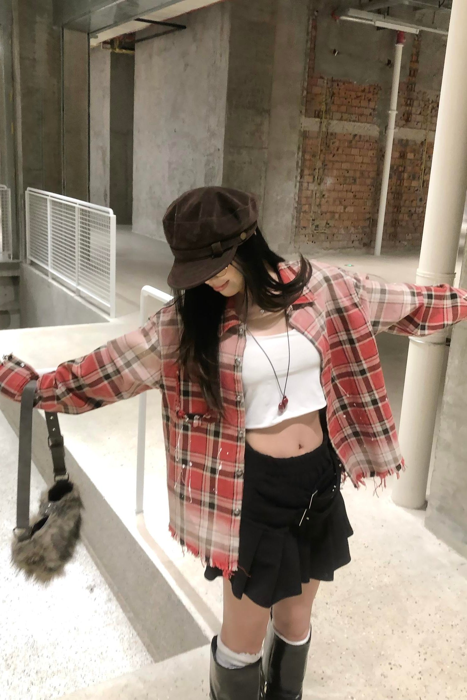 Riot Stitch Plaid Shirt