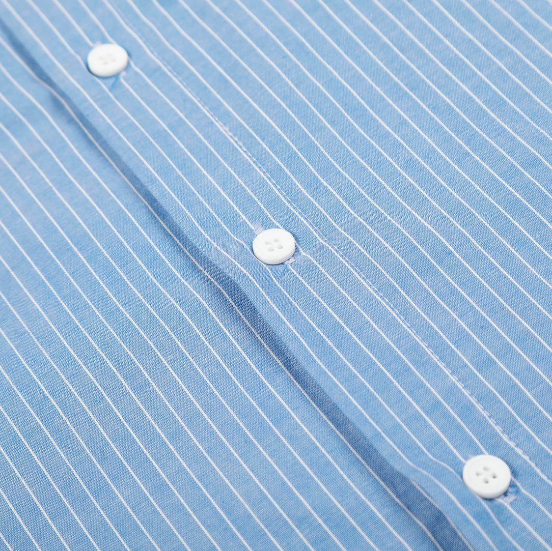 Azure Crest Pinstripe Shirt
