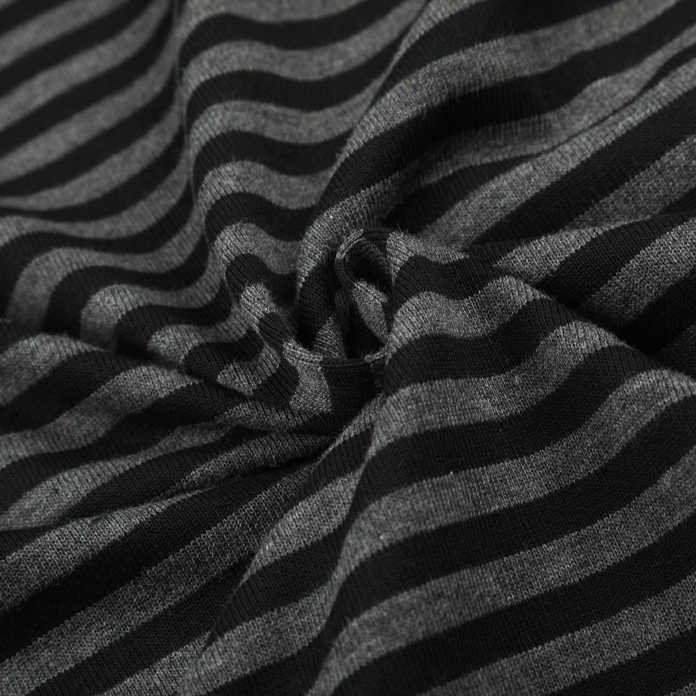 Static Crest Striped Hoodie