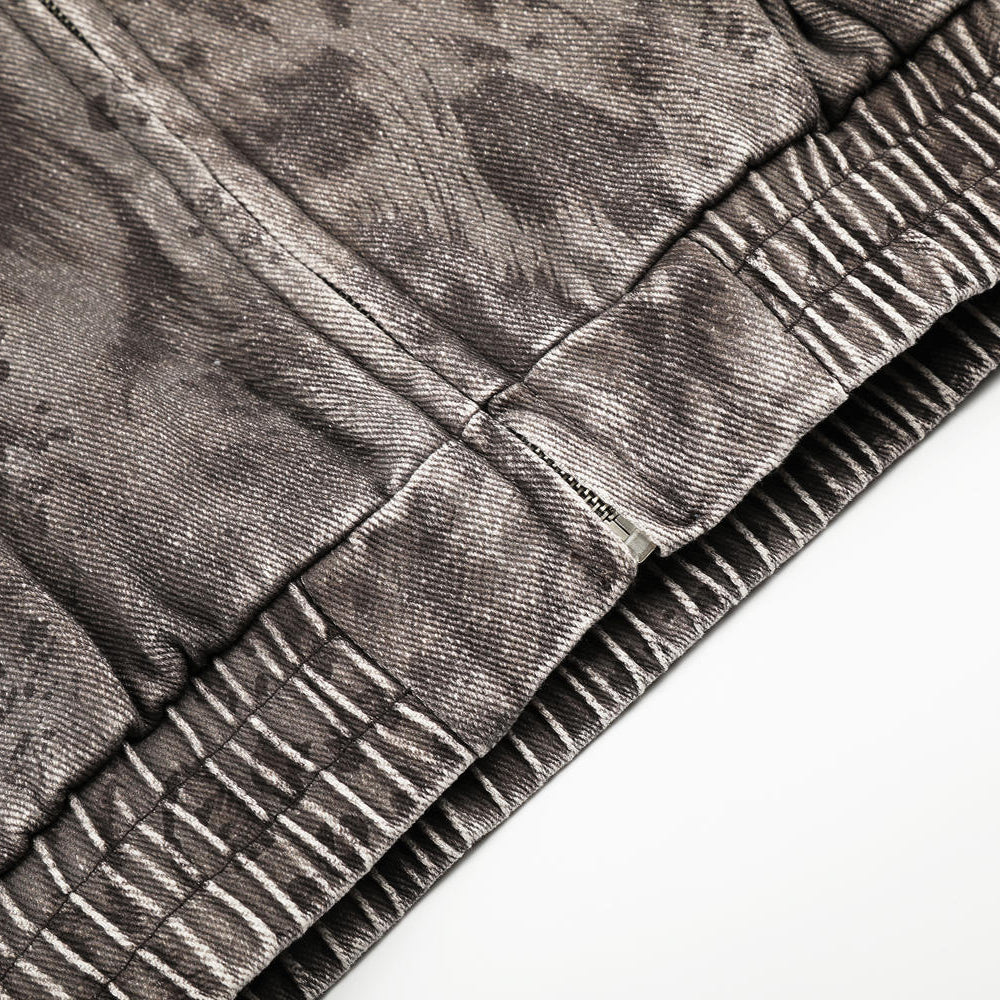 Vortex Acid-Wash Zip Hoodie
