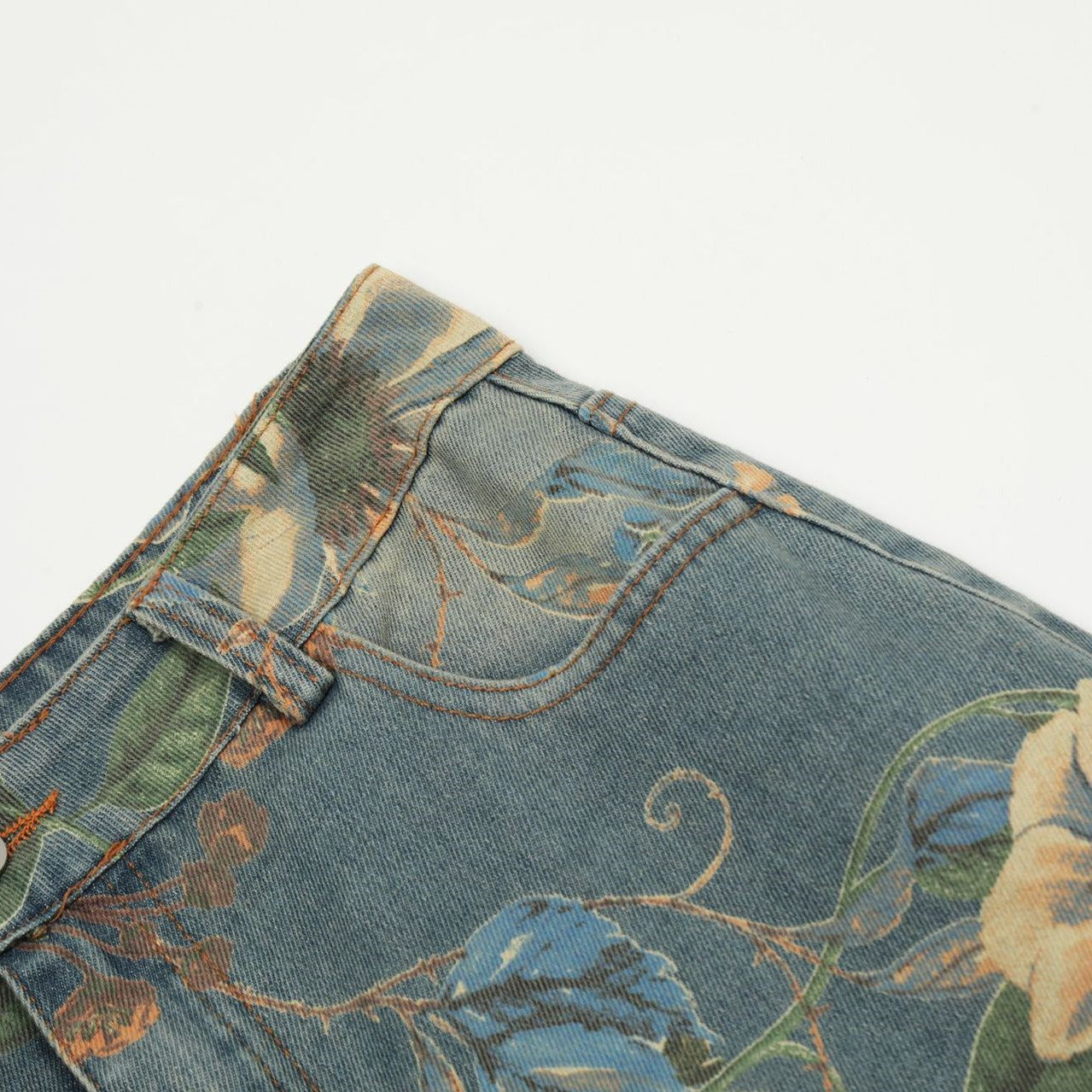 Floral Serenity Jean Pants - h0neybear