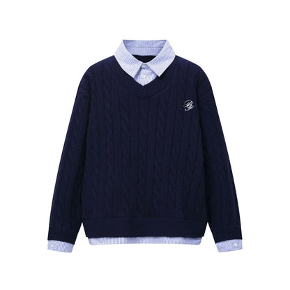 Varsity Prep Layered Sweater